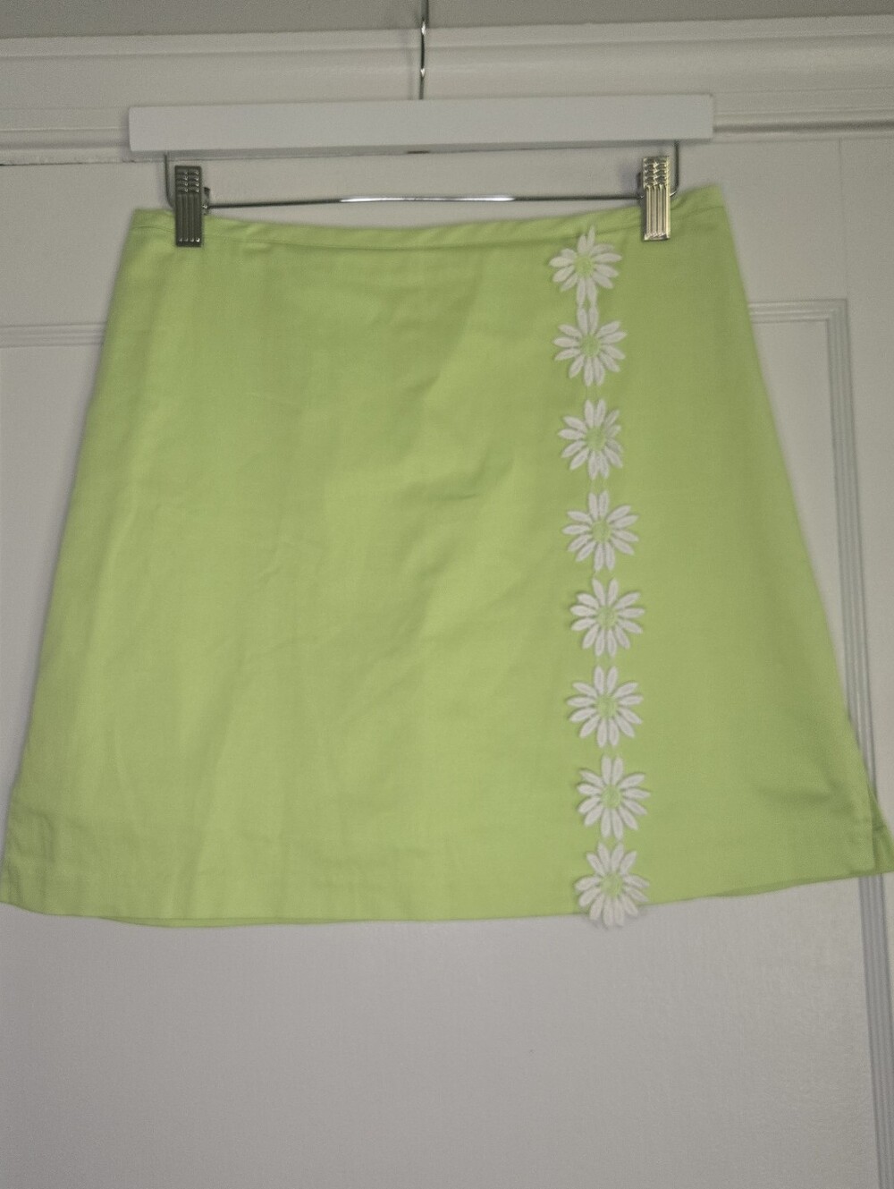 Women's Lime Green Daisy Skort
